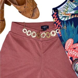 EUC - LOFT Mauve Culotte Pants - XXSP